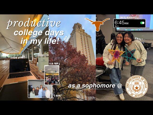 productive college week in my life @ the university of texas at austin