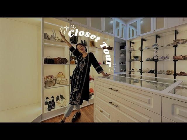 My walk-in closet tour  + wardrobe must haves + my fave picks 