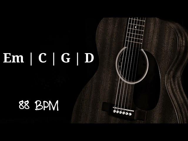 Acoustic Guitar Loop Strumming 88 BPM [ Em C G D ]