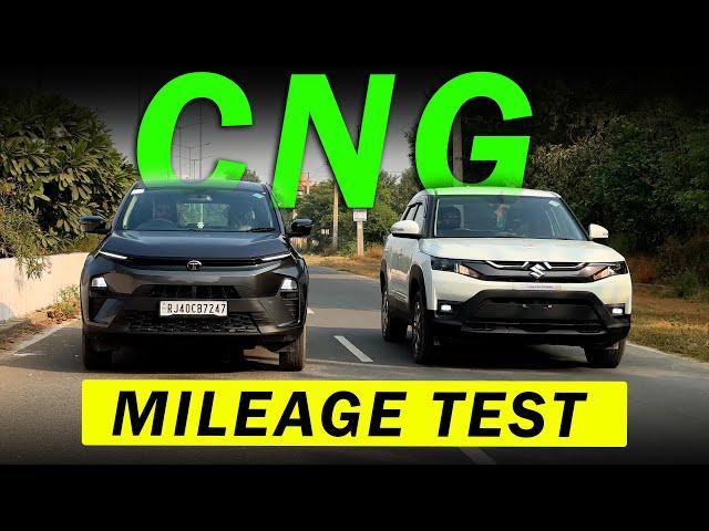 उम्मीद  सें  बड़िया  चली  Nexon CNG  Nexon CNG vs Brezza CNG Mileage Test - SalahCar