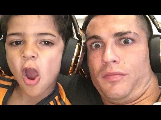 Ronaldo And His Son FUNNY Moments