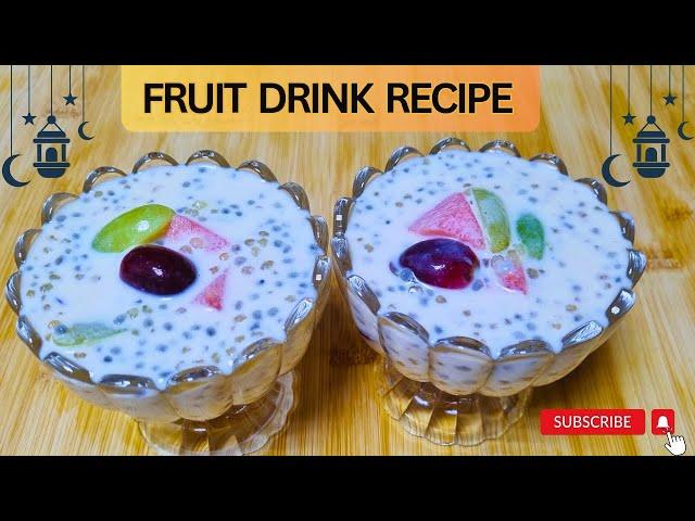 Sago Custard Fruit Drink | Iftar Drink Recipe