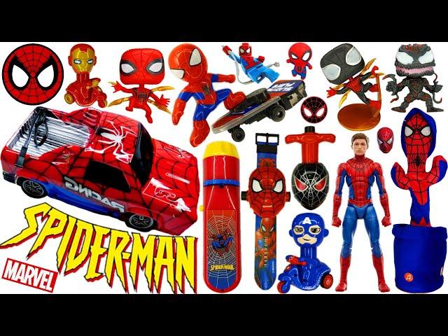 Marvel's Spider-Man series Unboxing, Spider-Man action dolls, glowing Spider-Man electric toy gun