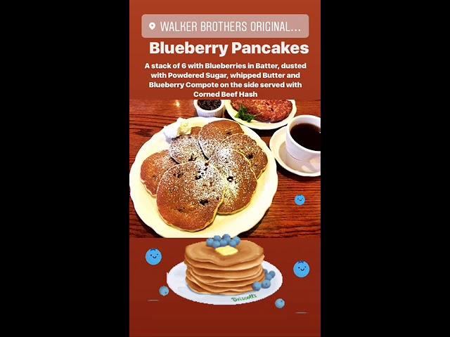 Blueberry Pancakes from Walker Bros Original Pancake House in Wilmette