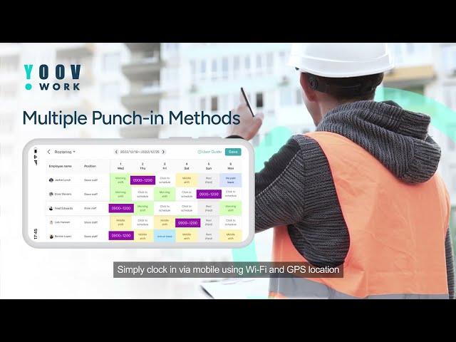 YOOV WORK Rostering, Attendance, Leave Management