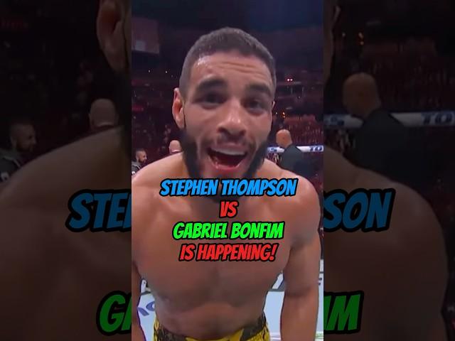 STEPHEN THOMPSON VS GABRIEL BONFIM IS GOING TO BE A CRAZY FIGHT!#trending #youtubeshorts #youtube