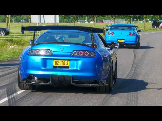 Modified Cars leaving a Carshow | Automadness Assen 2024