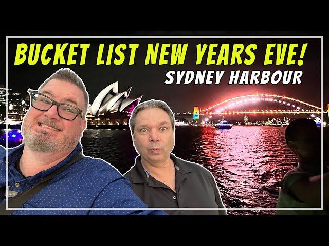 NEW YEAR'S EVE IN SYDNEY HARBOUR FROM A BOAT