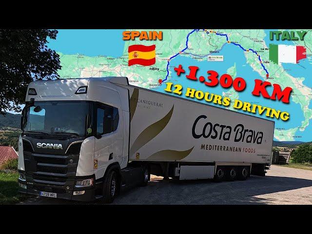 REAL TRUCK DRIVING 4K Delivery to 3 COUNTRIES 1,300 KM  SCANIA V8 POV