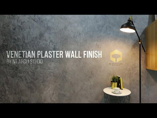 Venetian Plaster Wall Finish by NT Archi Studio