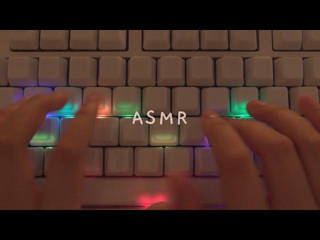 [Cozy ASMR] Fast Keyboard typing on Ceramic Keycaps ️