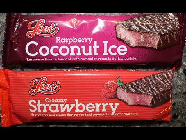 Lee’s Raspberry Coconut Ice & Creamy Strawberry Fondant in Dark Chocolate Review