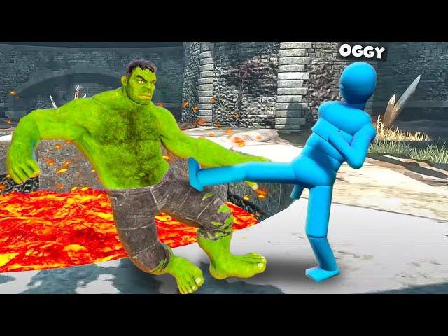 Npc Super Hero Dramatic Battle Between Oggy And Jack In Overgrowth