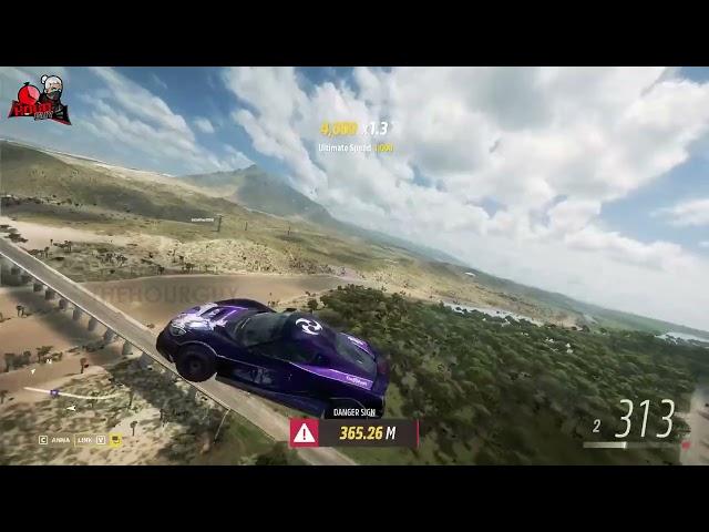 421KM/HR!! Record Breaking High Jump - Runway Danger Sign - Forza Horizon 5