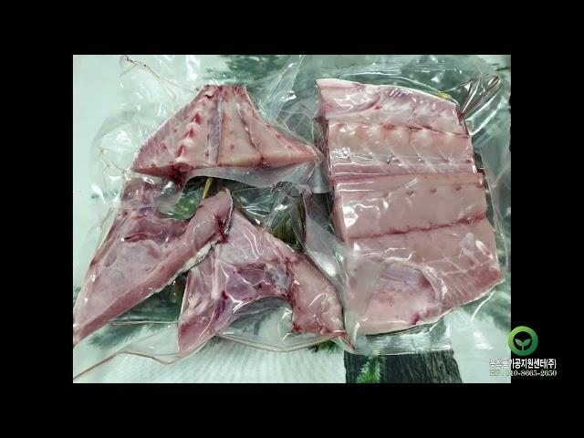 수산물 진공포장 - 터치스크링 방식 진공포장기