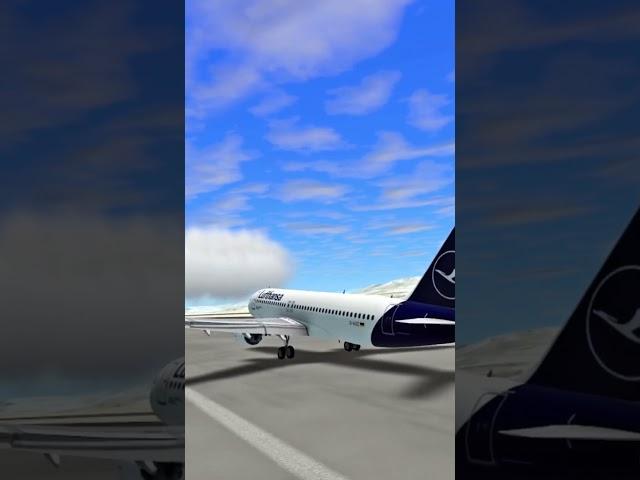 Airbus A320-200 landing real flight simulator #rfs #planespotting #landing #flightsimulator