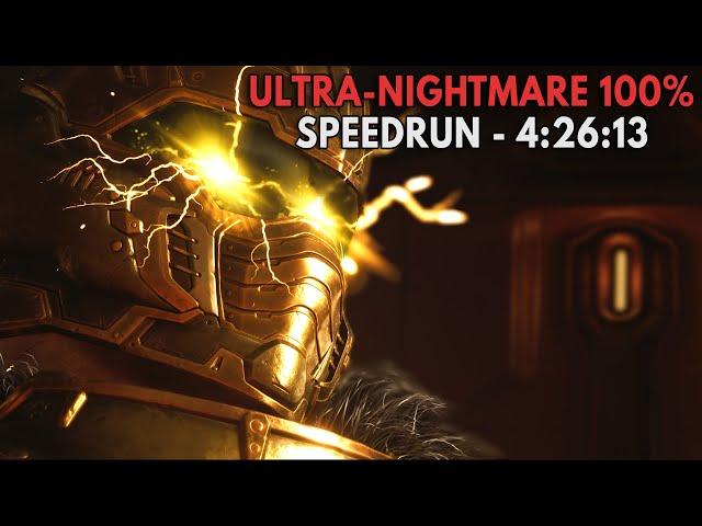 Doom: The Dark Ages 100% Ultra-Nightmare Speedrun in 4:26:13