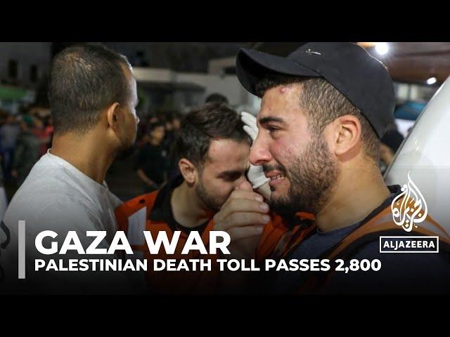 Gaza war: Palestinian death toll passes 2,800