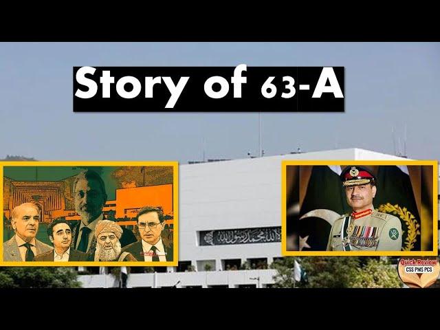 Story of 63-A OF Constitution OF Pakistan