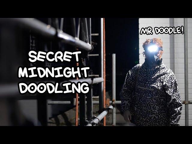 SECRET Midnight Doodling On The Doodle House | Mr Doodle