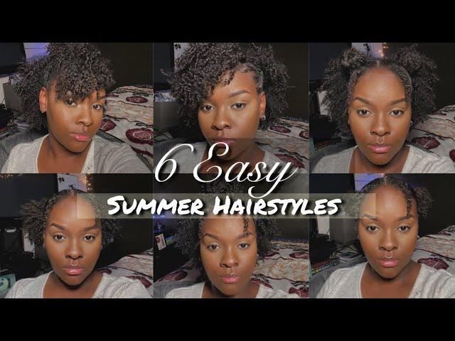 6 Easy NATURAL HAIRSTYLES | Perfect For Summer 2020 | Type 4 Hair