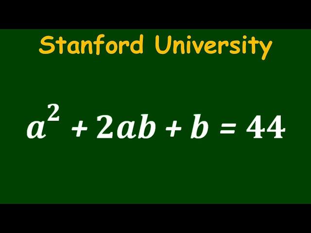 Can you Solve Stanford University Admission Interview Question?️️