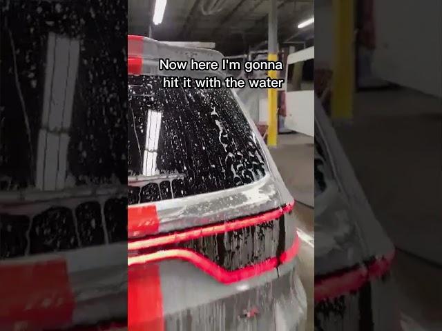 Super easy to use foam cannon wax replacement! #shorts #car #wax  #detailing #cleaning #carcleaning