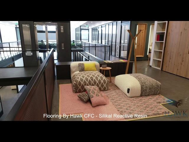 European Ceramics Showroom Silikal Reactive Resin Flooring