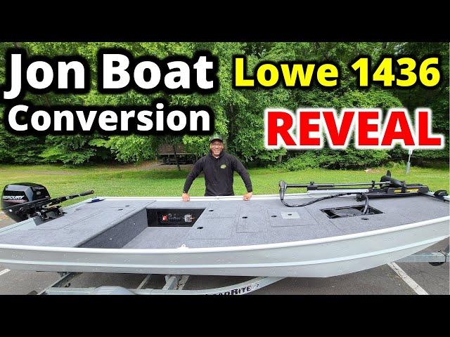 MAN SHE'S PRETTY!!!  Jon Boat To Bass Boat Reveal {Lowe 1436}