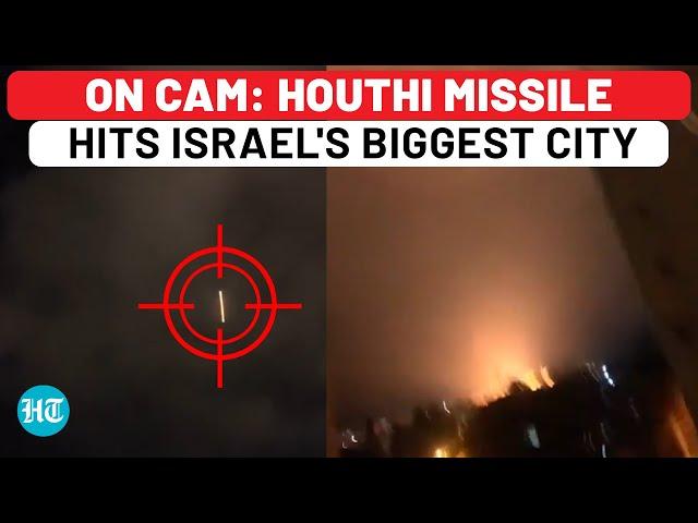 On Cam: Houthi Missile Hits Israel's Tel Aviv, Huge Blast; IDF Admits Failure To Shoot It Down