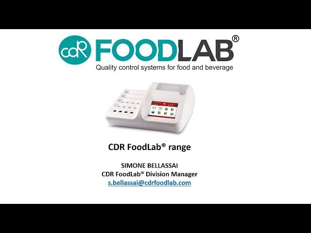 Food Industry: CDR FoodLab® analysis system for quality control in the