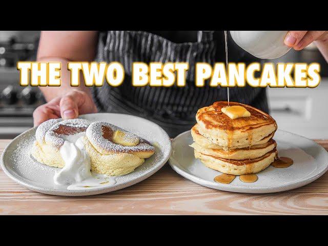 Perfect Homemade Pancakes (Japanese Soufflé Vs. American Style)