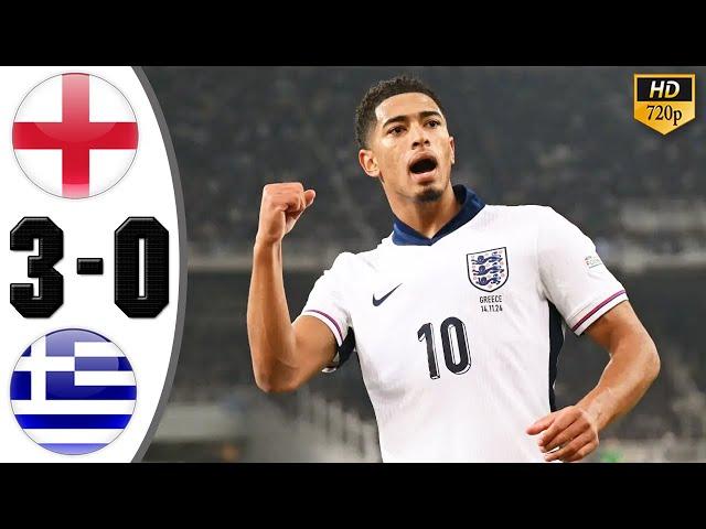 England vs Greece 3-0 Highlights & All Goals 2024 HD