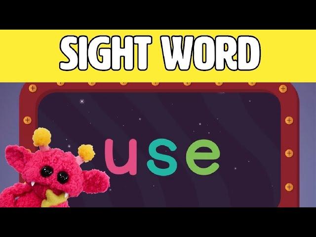 USE - Let's Learn the Sight Word USE with Hubble the Alien! | Nimalz Kidz! Songs and Fun!