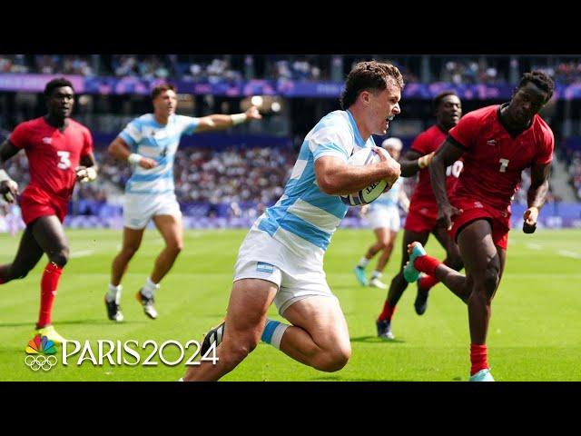 Argentina v. Kenya | Paris Olympics 2024: Men's Rugby Highlights | NBC Sports