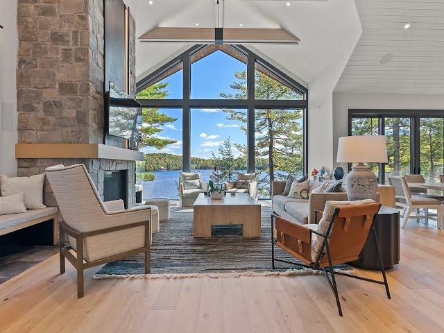 $9.45M Luxury Lakehouse in Muskoka | 1218 Hamill's Point Road, Lake Joseph