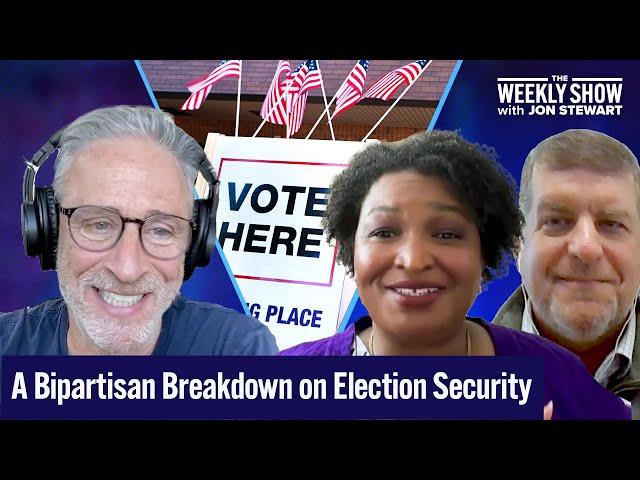 Jon Stewart, Stacey Abrams & Matt Masterson on Election Integrity & Security as 2024 Election Looms