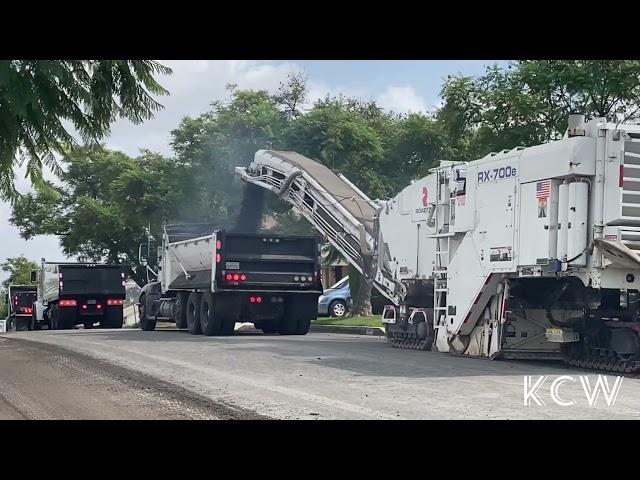 ASPHALT MILLING! ~ Street Rehabilitation (Part 1/4)