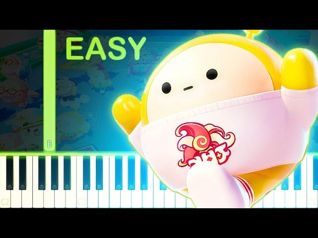 EGGY PARTY THEME - EASY Piano Tutorial