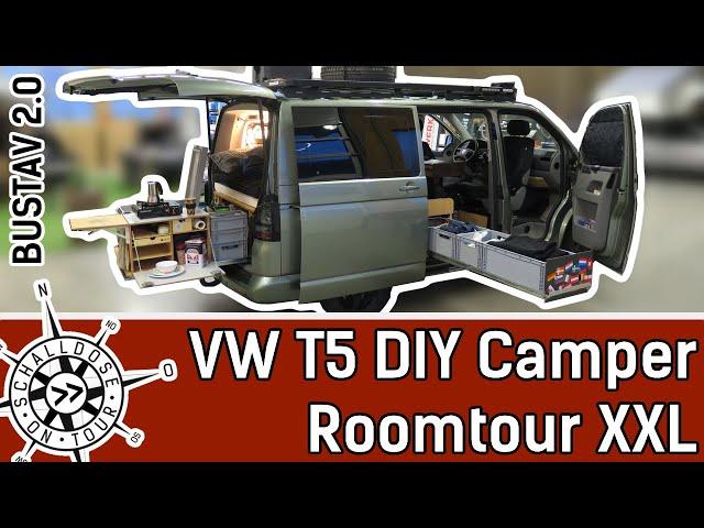 XXL Roomtour VW T5 || DIY Camper Selbstausbau || Bustav 2.0 || SCHALLDOSE ON TOUR