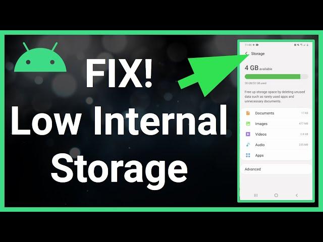 Fix Internal Storage Is Running Low - Android