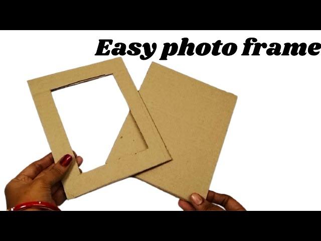 Easy photo Frame | Easy picture frame DIY | Photo Frame making at home | DIY photo frame