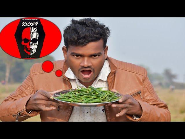 Loser Will Eat Jolo Chips-Chilli Eating Contest / इसे खाना एक भारी गलती थी Experiment