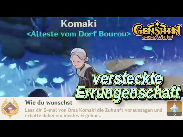 Genshin Impact - Wie du wünscht, Versteckte Errungenschaft freischalten in Inazuma