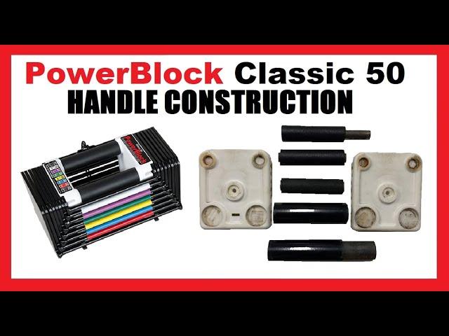 Construction of PowerBlock Classic 50 Adjustable Weight Dumbbell Handles, Disassemble & Reassemble