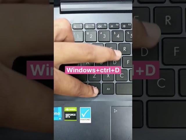 How to create a virtual desktop on windows 10/11 #shorts #desktop  #computer #viral