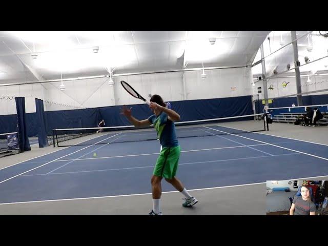 Analyzing my 3.5 tennis hitting session on stream