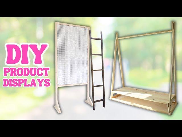 3 DIY Displays for Your Craft Fairs + Markets + Shows / How To Make Your Own Product Display