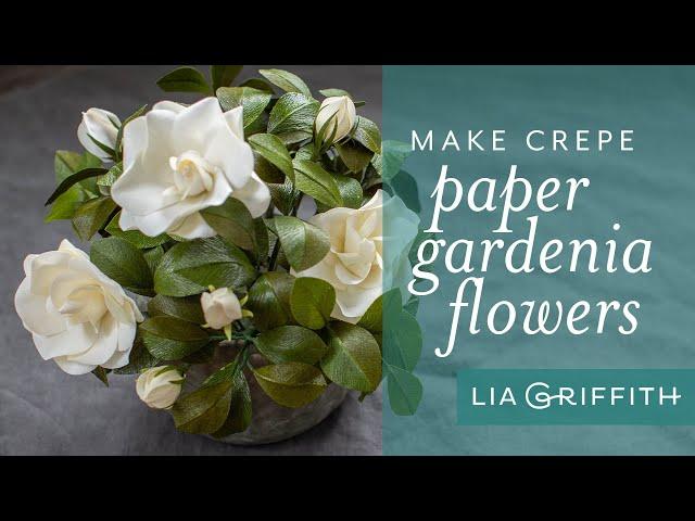 How to Make a Crepe Paper Gardenia with Double-Sided Crepe Paper