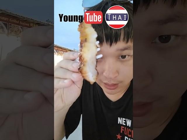 grilled crocodile in Thailand #youngtube #야시장 #nightmarket #streetfood  #crocodiletastelikepork